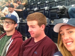 Padres game with my friends from OC. Padres beat the Mets 5-0, with 3 homeruns. My host family said I looked like a local! 