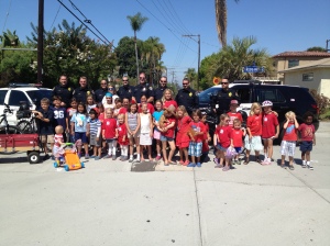The police and fire departments both came out to celebrate the 4th with the El Cerrito community. I got a personal tour of a fire truck!